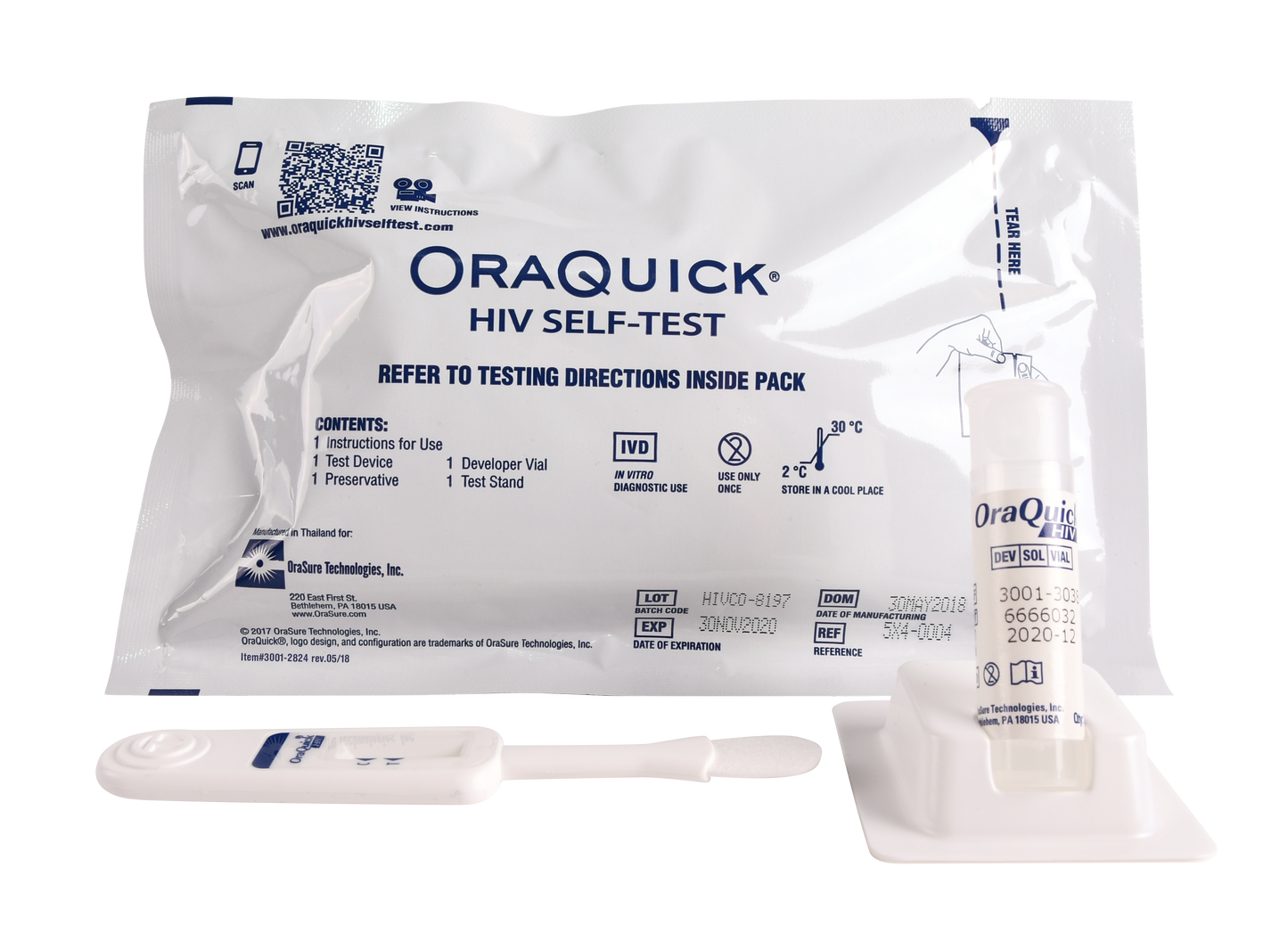 OraQuick HIV Self Test At Home - No needles! No Fuss!